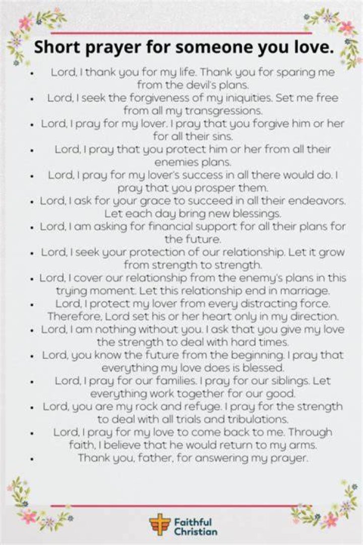 7 Prayers For Someone You Love to Come Back Prayrs
