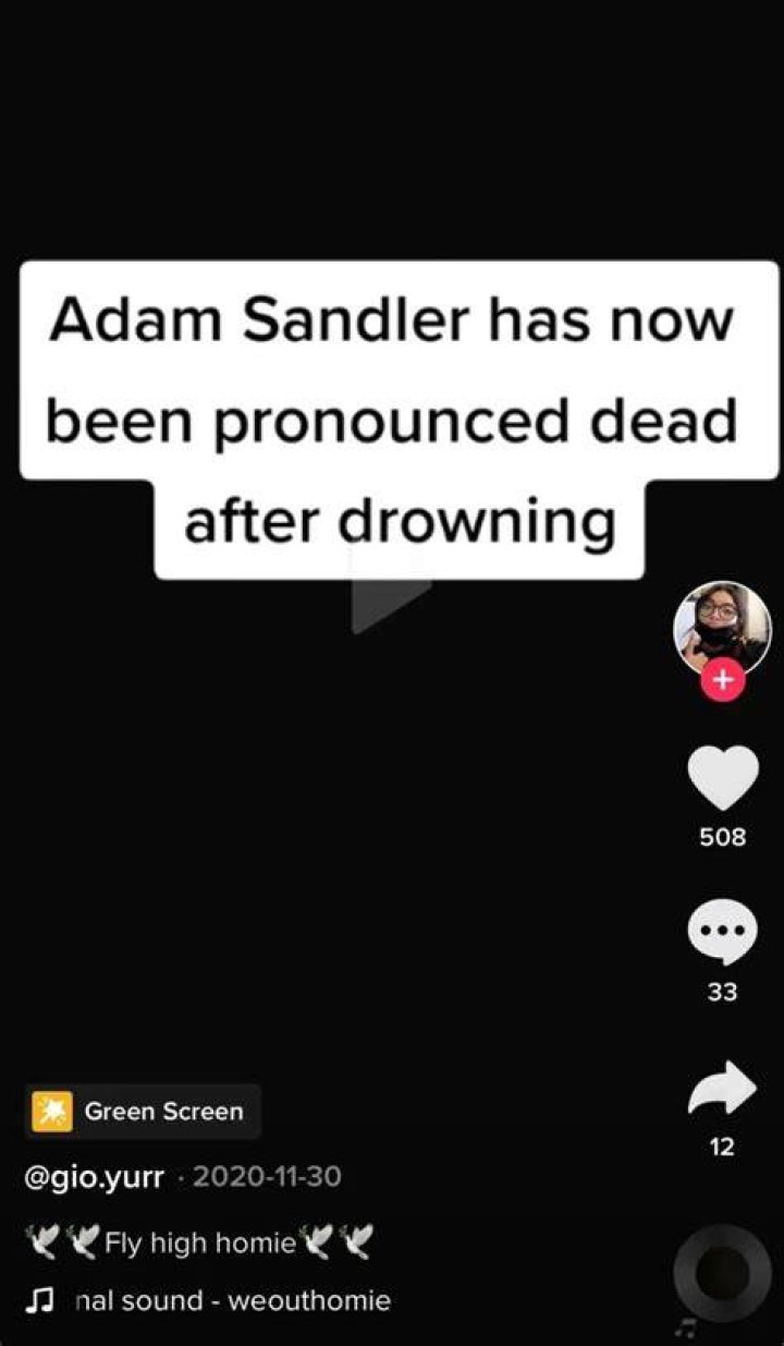 Adam Sandler Death Hoax