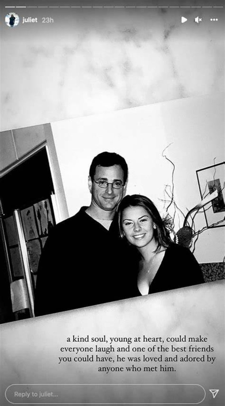 Bob Saget&rsquo;s exgirlfriend Juliet Angus mourns the late &lsquo;Full House
