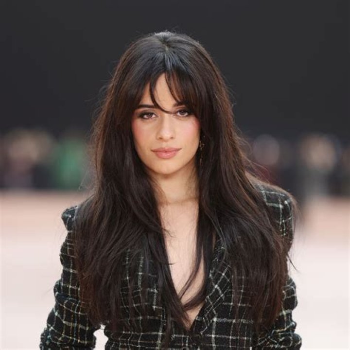 Camila Cabello Looks Washed Out in Nude Draped Embroidered Tulle Gown