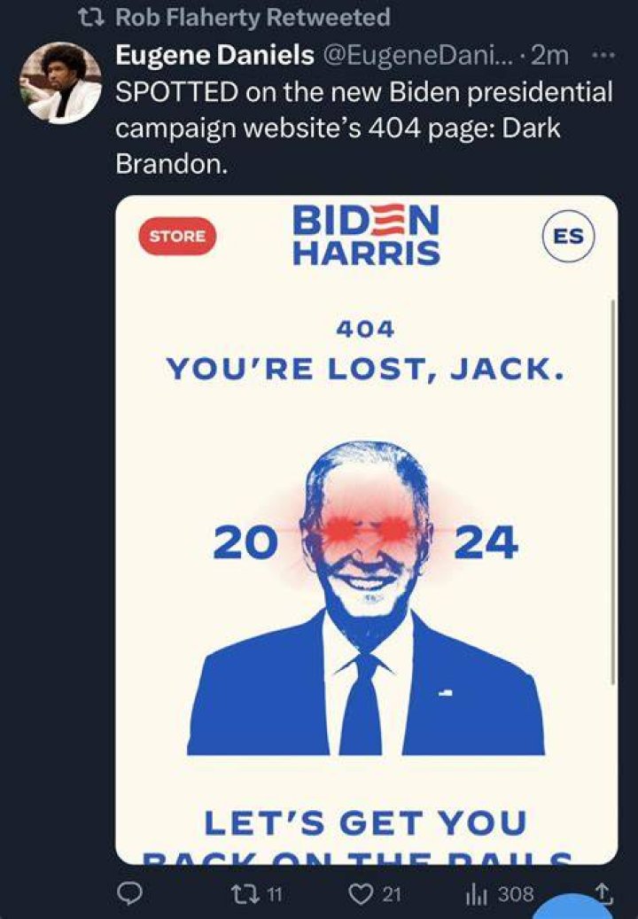 Check out DarkBrandon on Twitter r/Bidenmeme
