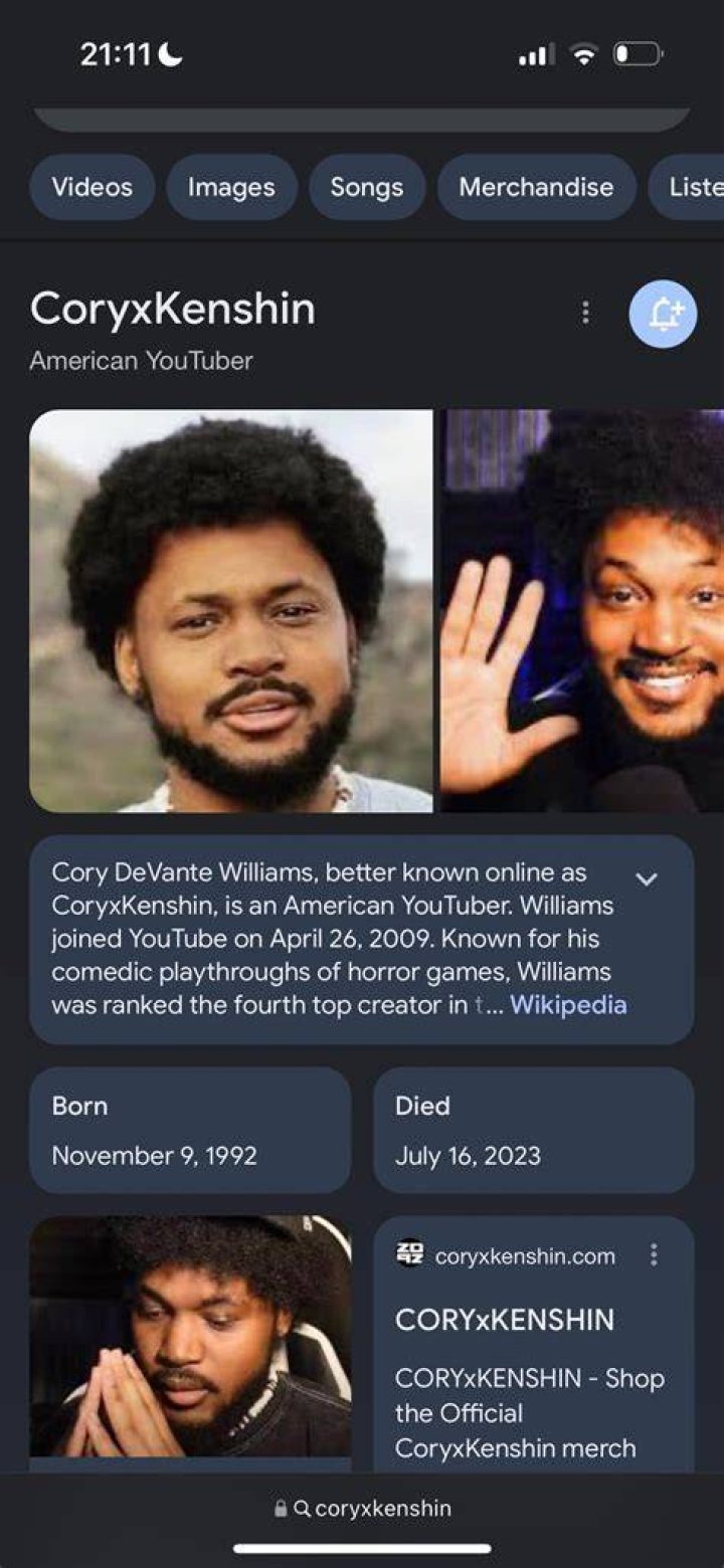 CoryxKenshin Bio, Net Worth 2024, Age, Height