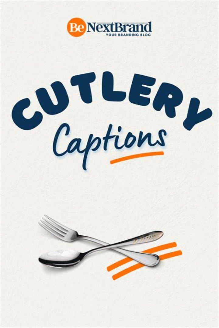 Cutlery Captions Food Captions, Social Media Banner, Instagram Captions