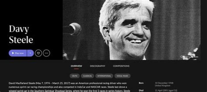 Davey Steele was one of the greatest songwriters of the 20th Century