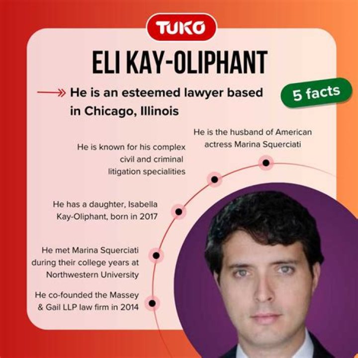 Eli KayOliphant biography Who is Marina Squerciati&rsquo;s husband? Le