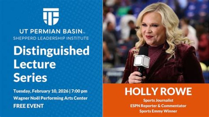 ESPN&rsquo;s Holly Rowe to speak at Emens Auditorium