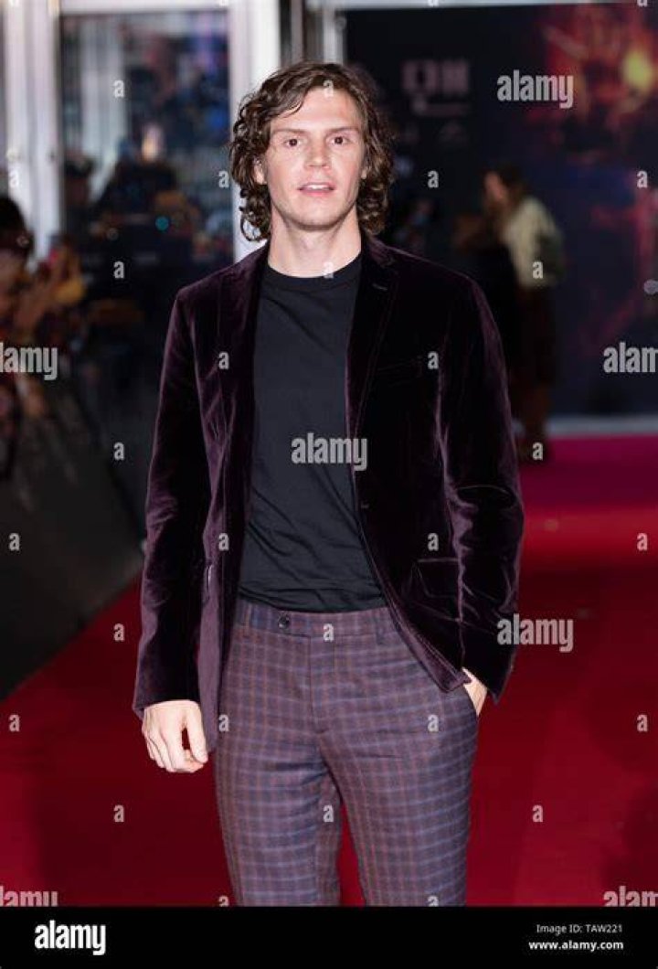Evan Peters attends a red carpet for the film XMan Dark Phoenix world