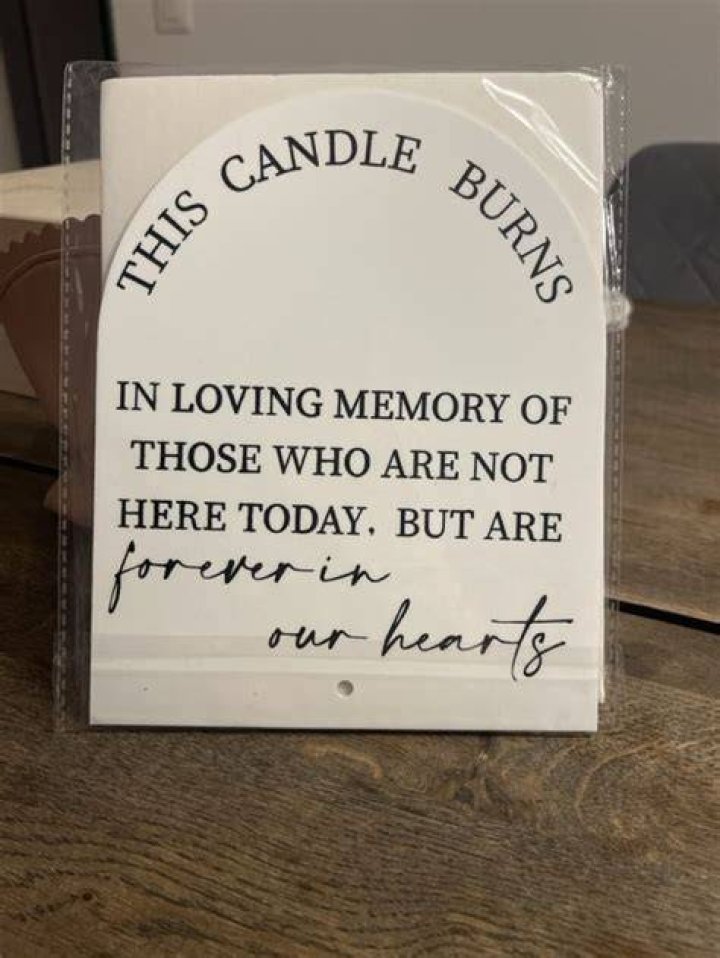 Gedenktafel mit Gedicht &bdquo;In Loving Memory Of A Special Grandad