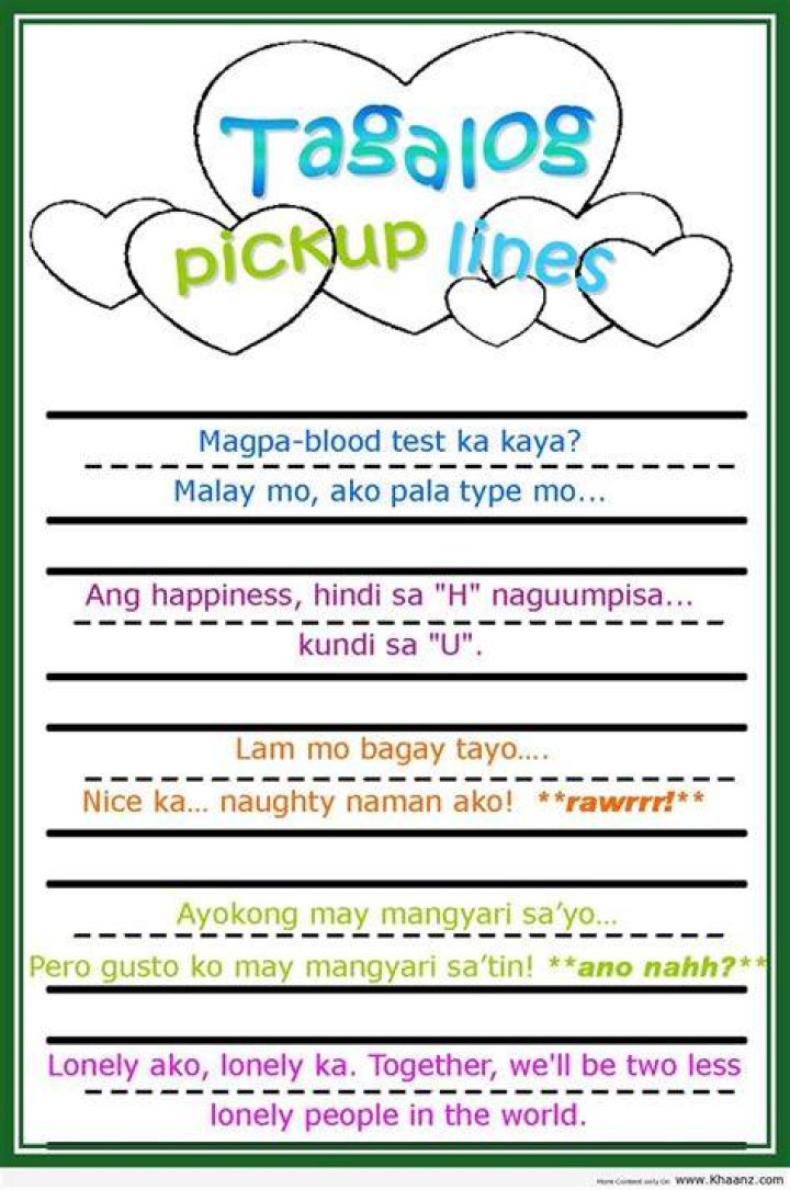 Goodnight Pick Up Lines Tagalog MichelleLatta Blog