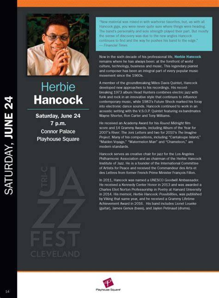 Herbie Hancock Bio, Wiki, Age, Height, Wife, Children, Mr.hands, Songs