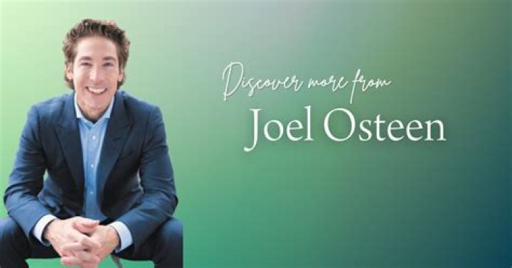Joel Osteen Helped Save My Life