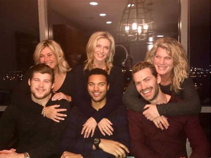 Josh Anderson, Seth Jones, Boone Jenner with their moms. Seth Jones
