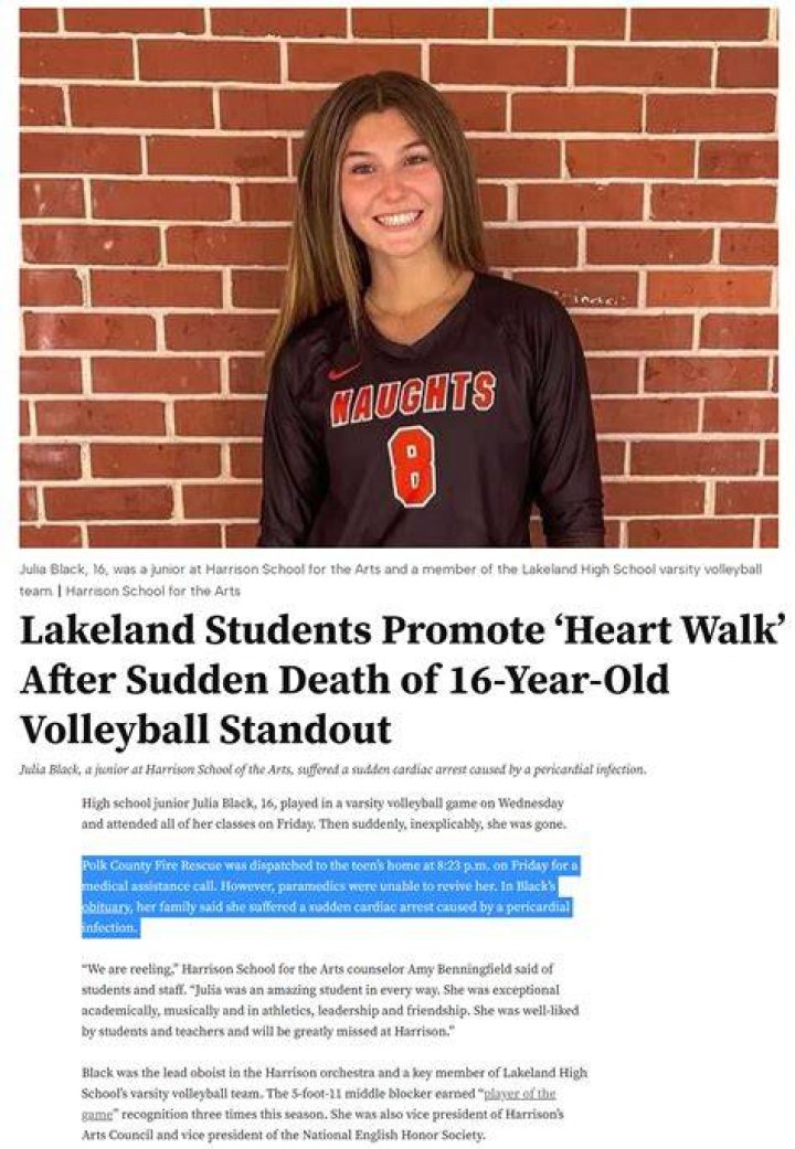 Julia Black Lakeland Fl Car Accident Linked To Death, Obituary