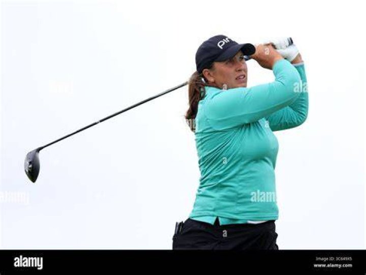 Liz Young of England on the 18th hole with her husband Jon&hellip; Flickr