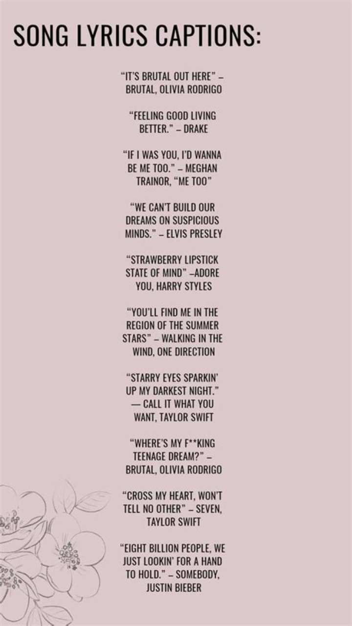 Lyrics Instagram Captions Instagram quotes, Instagram captions