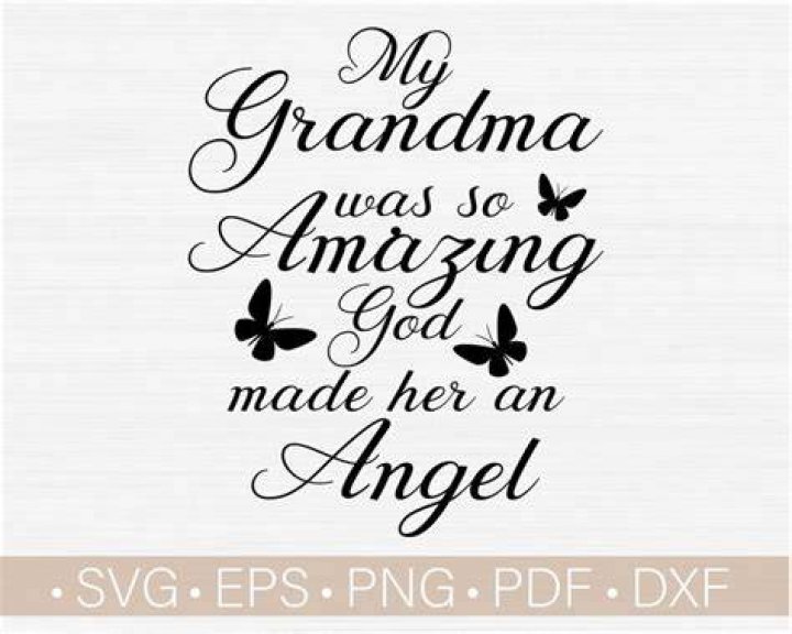 Memorial Svg / Rip Grandma Svg / Rip Grandmother Svg Files for Etsy