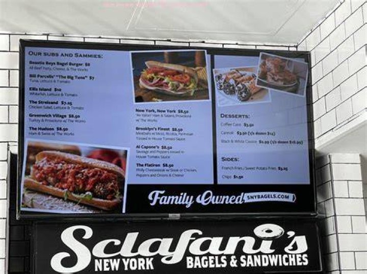 Online Menu of Sclafanis New York Bagels and Sandwiches Restaurant