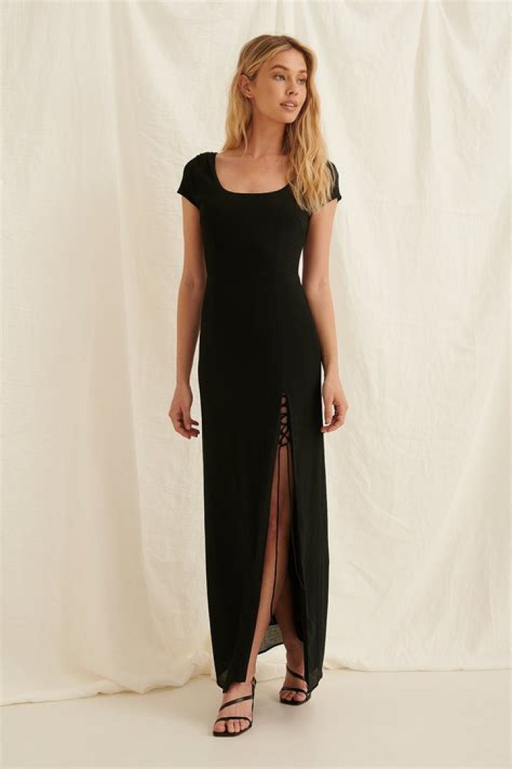 Pamela X Nakd Recycled Bardot Wrap Front Crop Top Black ModeSens
