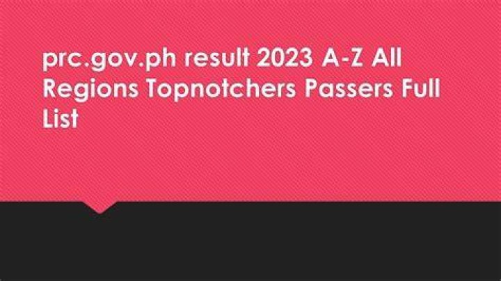 PRC CLE PhLE Dentists Nurses Licensure Examination Results 2023 Passers
