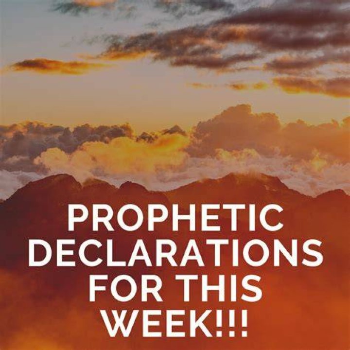 PROPHETIC DECLARATIONS FOR THIS WEEK!!! Living Faith Media