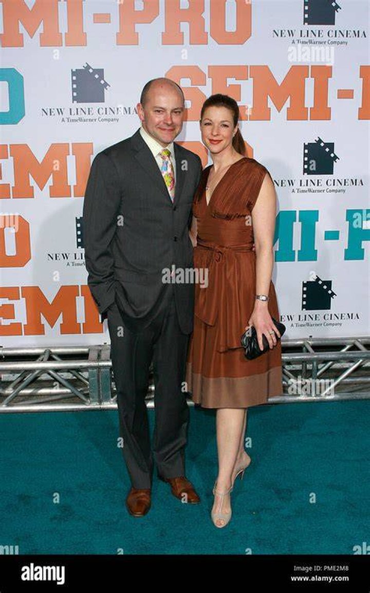 Rob corddry and wife red carpet event hires stock photography and