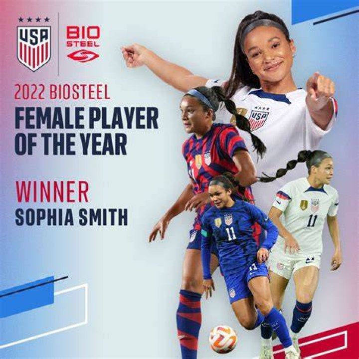 Sophia Smith announced as Biosteel U.S. Soccer Female Player of the