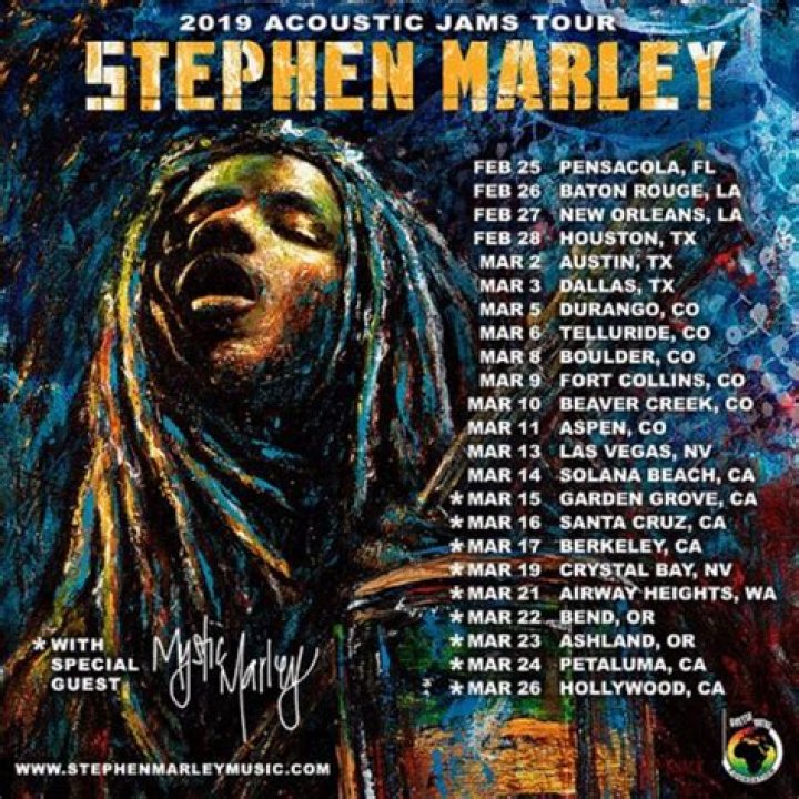 Stephen Marley Kicks off 50City Babylon By Bus Tour Red Carpet