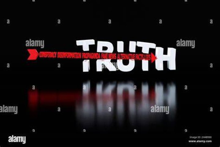 The Word Truth Pierced With An Arrow Of Conspiracy, Fake News
