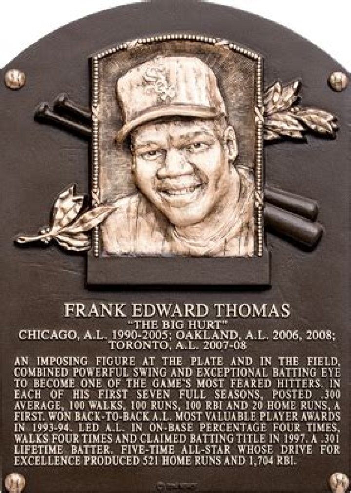 Thomas, Frank Baseball Hall of Fame