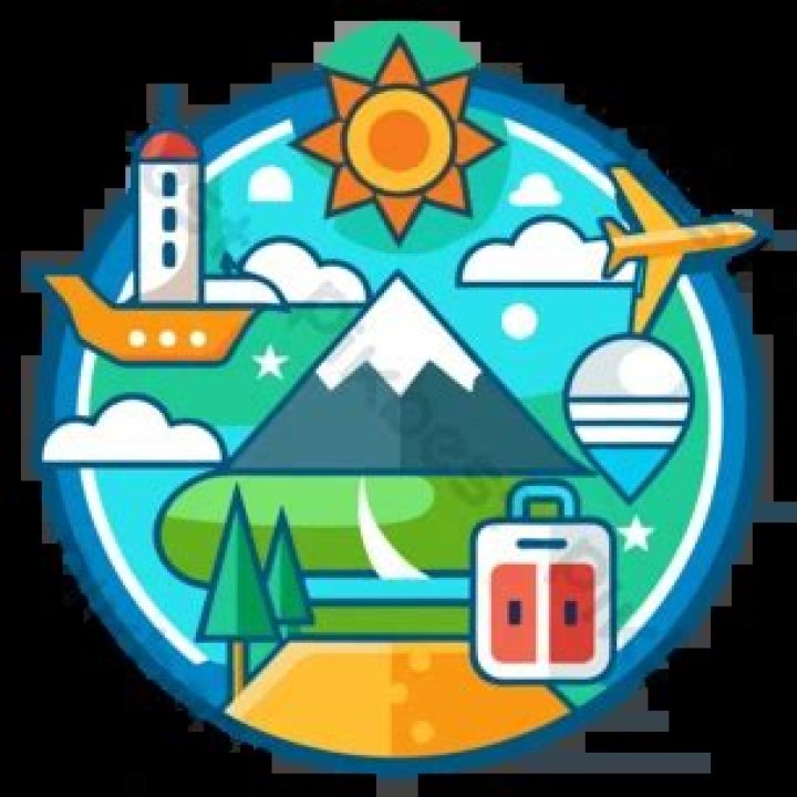 Travel Journey Vector PNG Images, Cartoon Vector Travel Concept