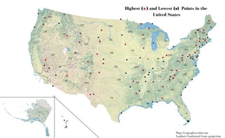 US State High Points CalTopo