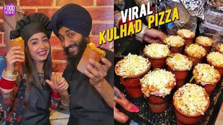 Viral Couple Selling Kulhad Pizza Fresh Bites Street food INDIA