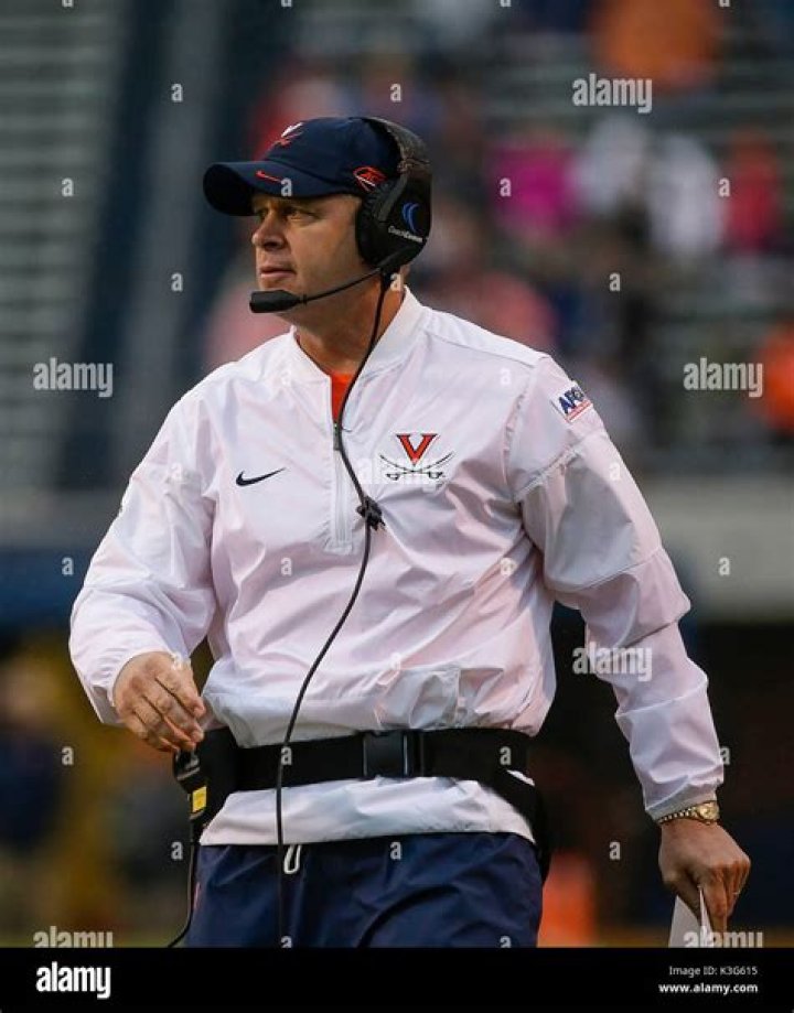 Virginia Football head coach Bronco Mendenhall spending some time