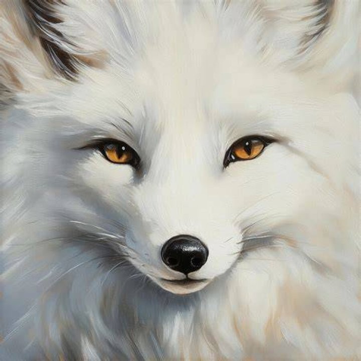 White Arctic Fox by Athena Mckinzie