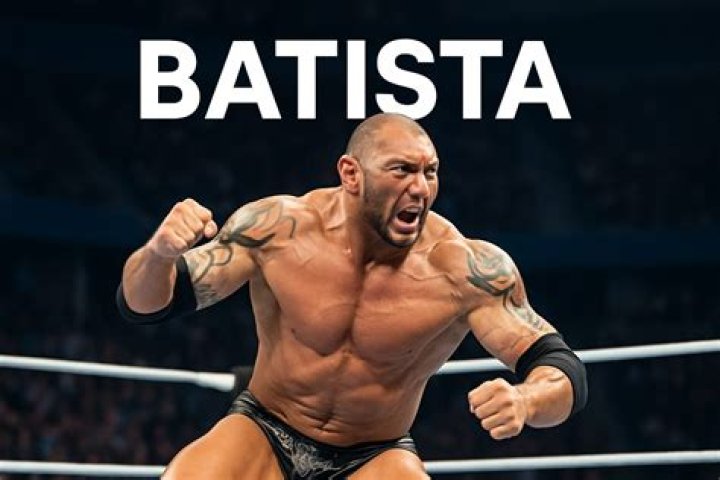 WWE Superstar Batista (Dave Bautista) and his wife Sarah Jade at the