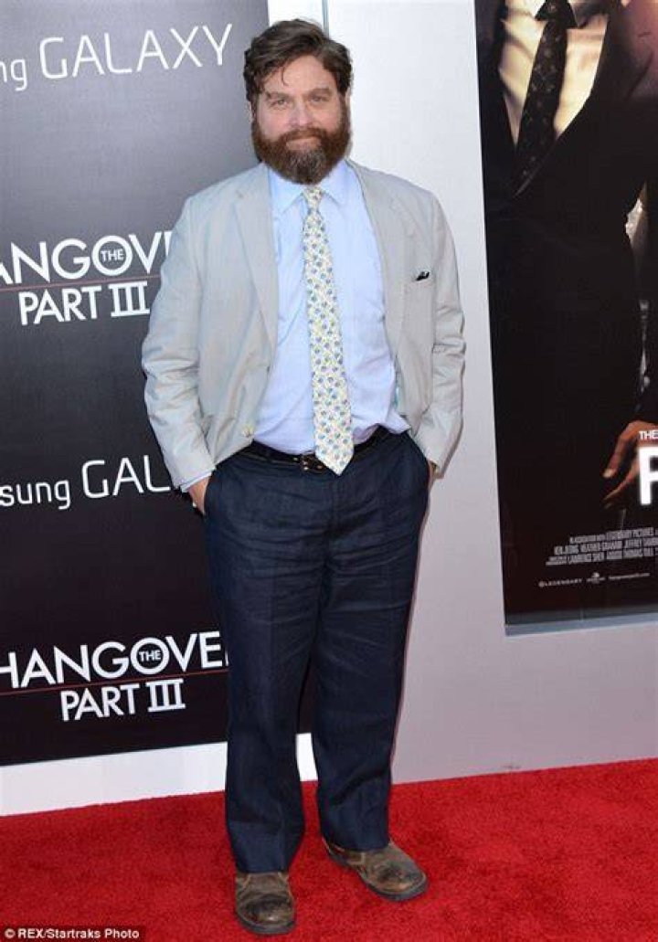 Zach Galifianakis skips movie premiere as 'very pregnant' wife Quinn